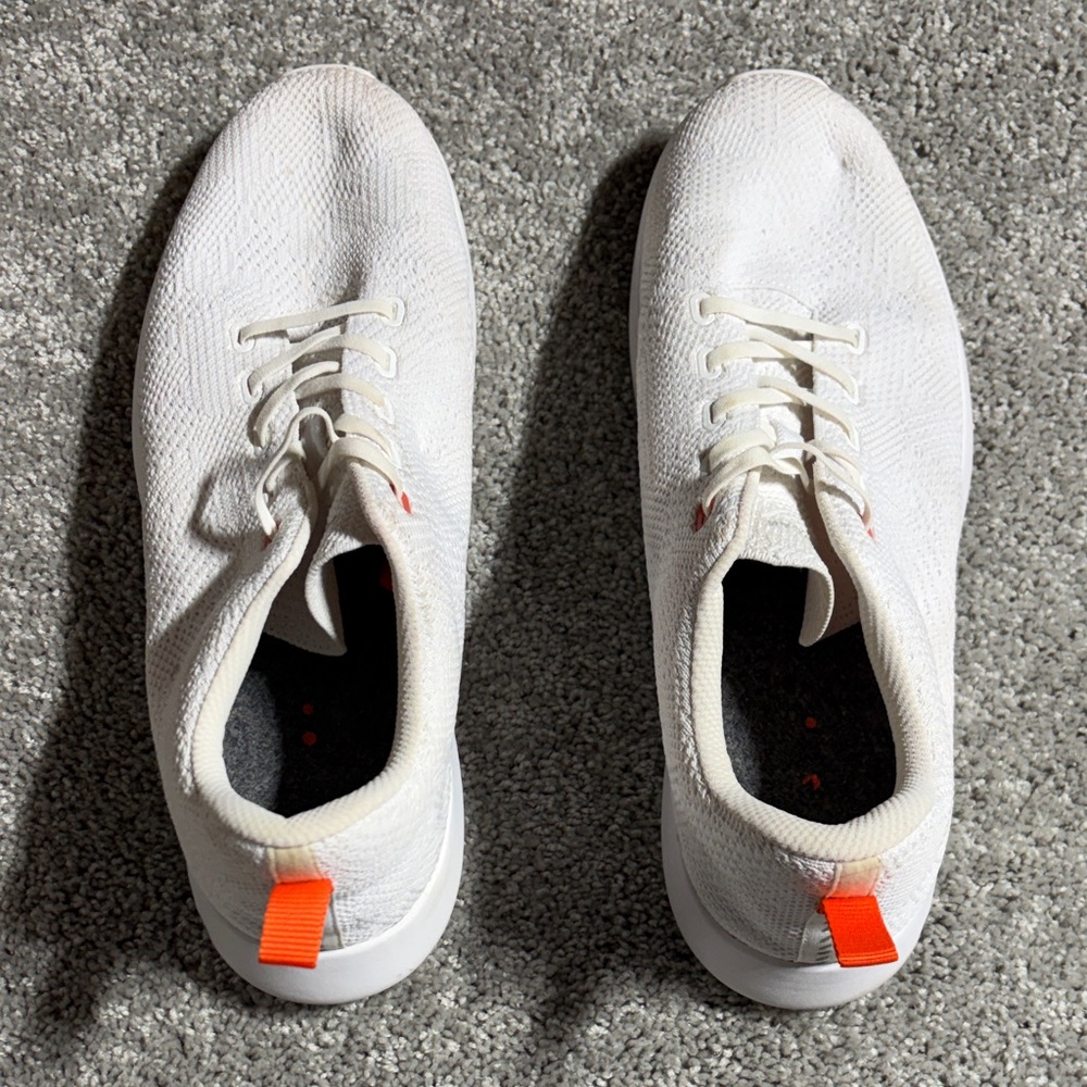 Peter Millar White and Orange Sneakers. Size 13
